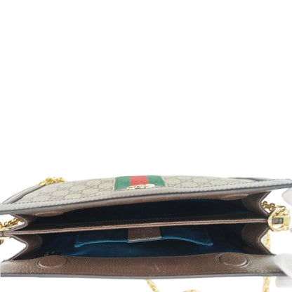 GUCCI Ophidia Medium GG Supreme Canvas Shoulder Bag Beige 503877