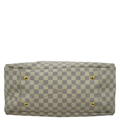 LOUIS VUITTON Artsy MM Damier Azur Hobo Bag White