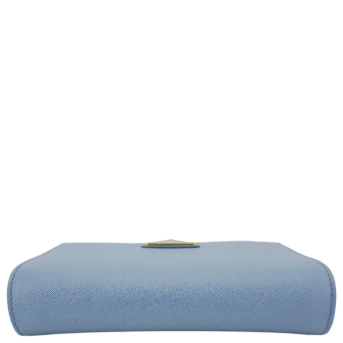 PRADA Bandoliera Flip Lock Saffiano Leather Chain Crossbody Bag Blue
