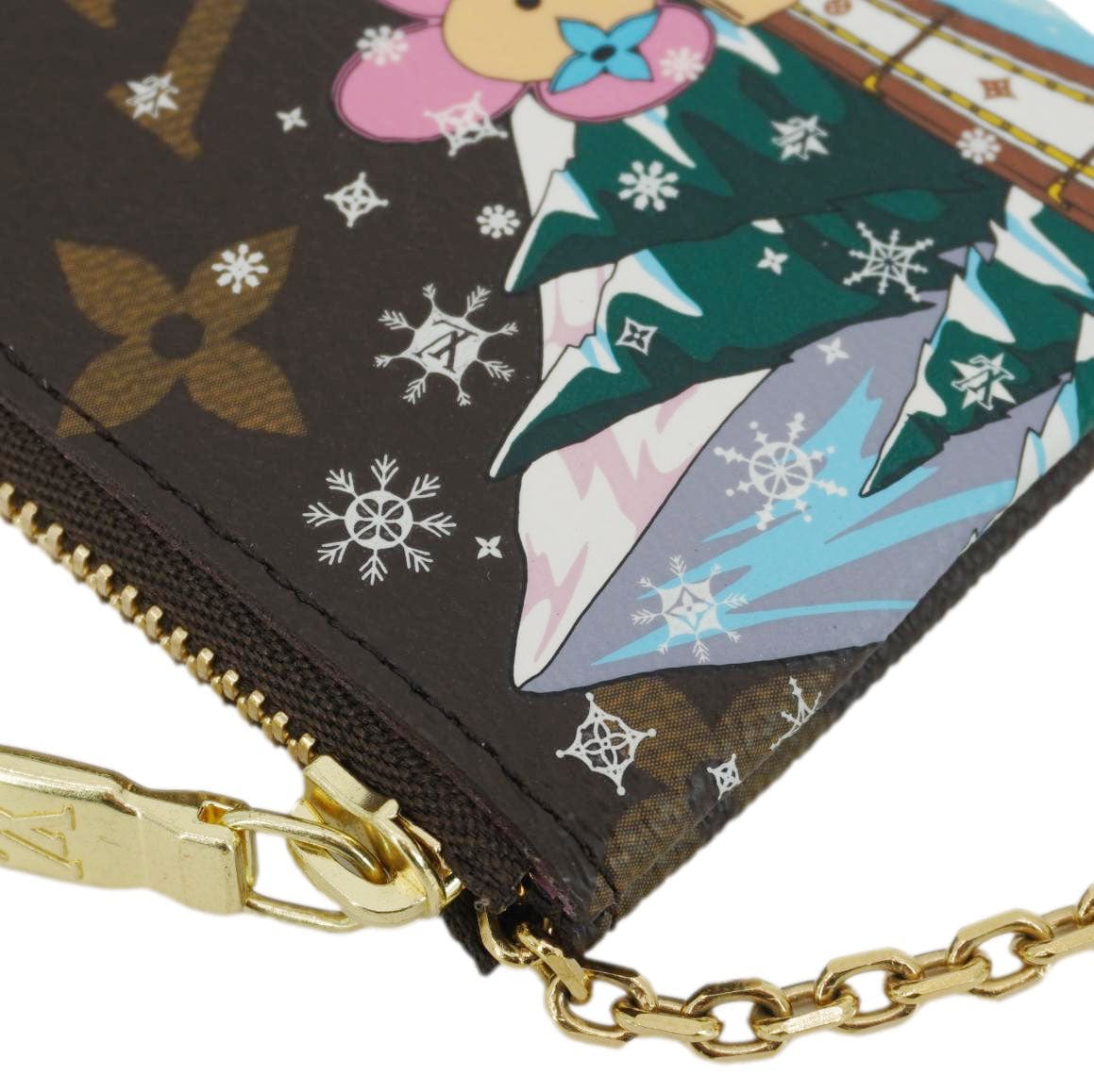 LOUIS VUITTON Monogram Animation Alpine Key Pouch Rose Ballerine