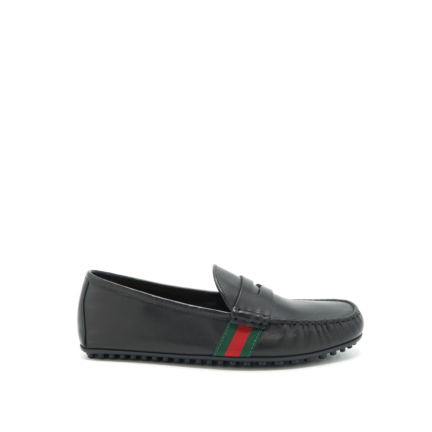 Gucci Size 5 Men’s Leather Loafer Black