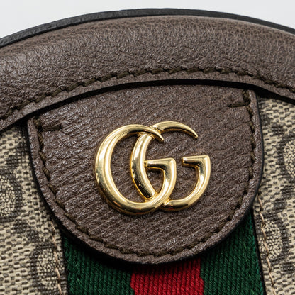 Gucci Mini Ophidia GG Round Shoulder Bag GG Supreme Canvas