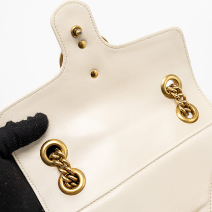 Gucci Mini Marmont bag calfskin white