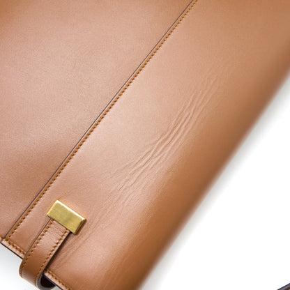 Saint Laurent/YSL Manhattan Shoulder Bag Box Brick/Dark Ebene GHW