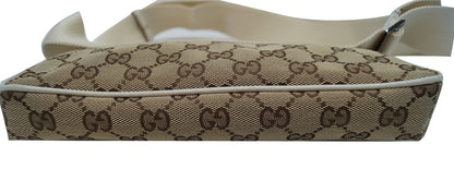 GUCCI GG Canvas Brown Waist Bum Bag 146304