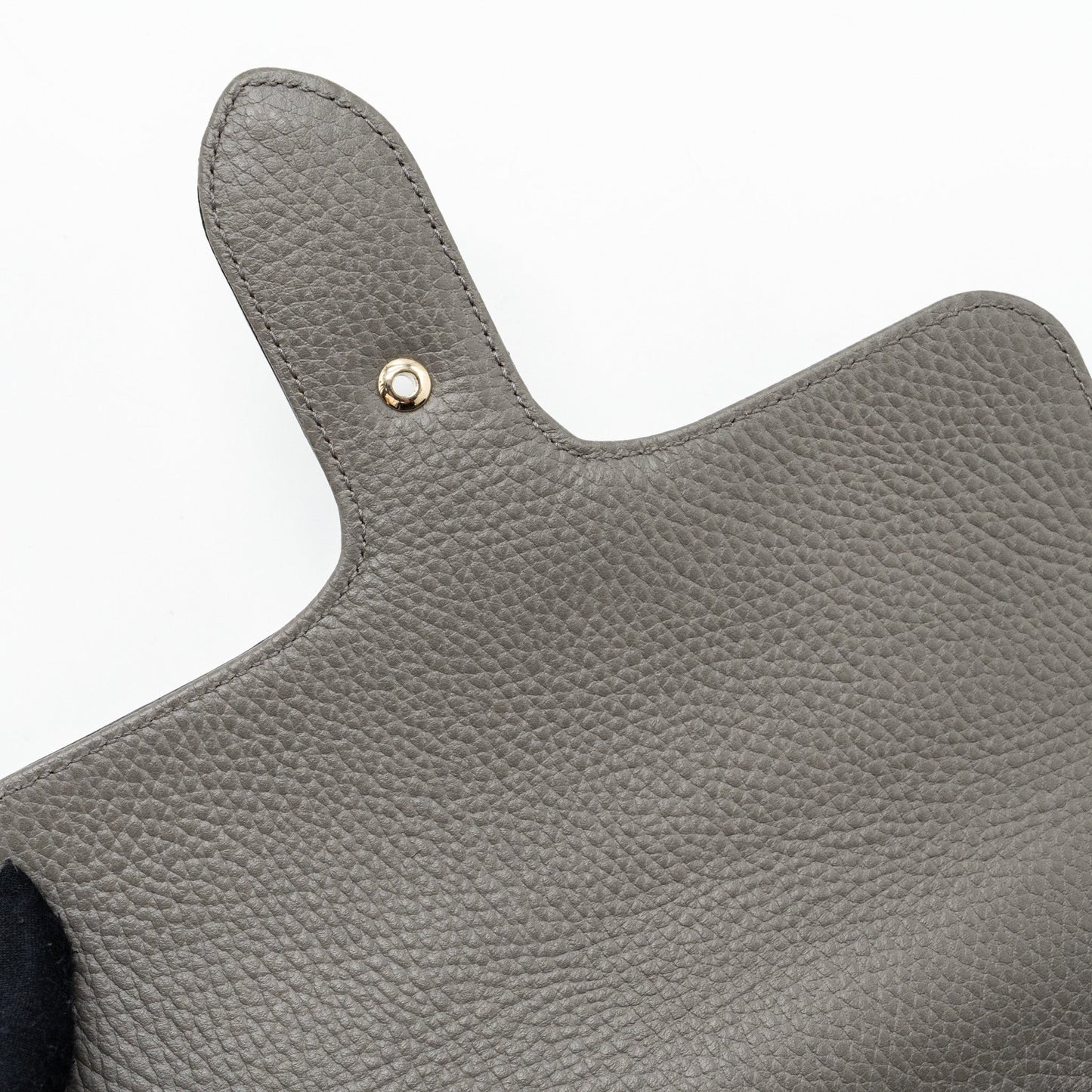 Gucci top handle messanger bag calfskin grey L