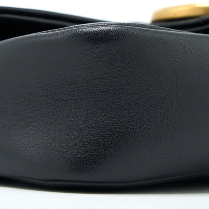 Gucci GG Marmont Super Mini Chain Bag Calfskin Black Brushed
