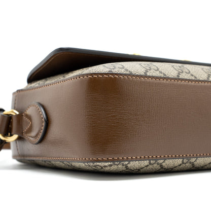 Gucci Small Horsebit 1955 Shoulder Bag GG Supreme Canvas