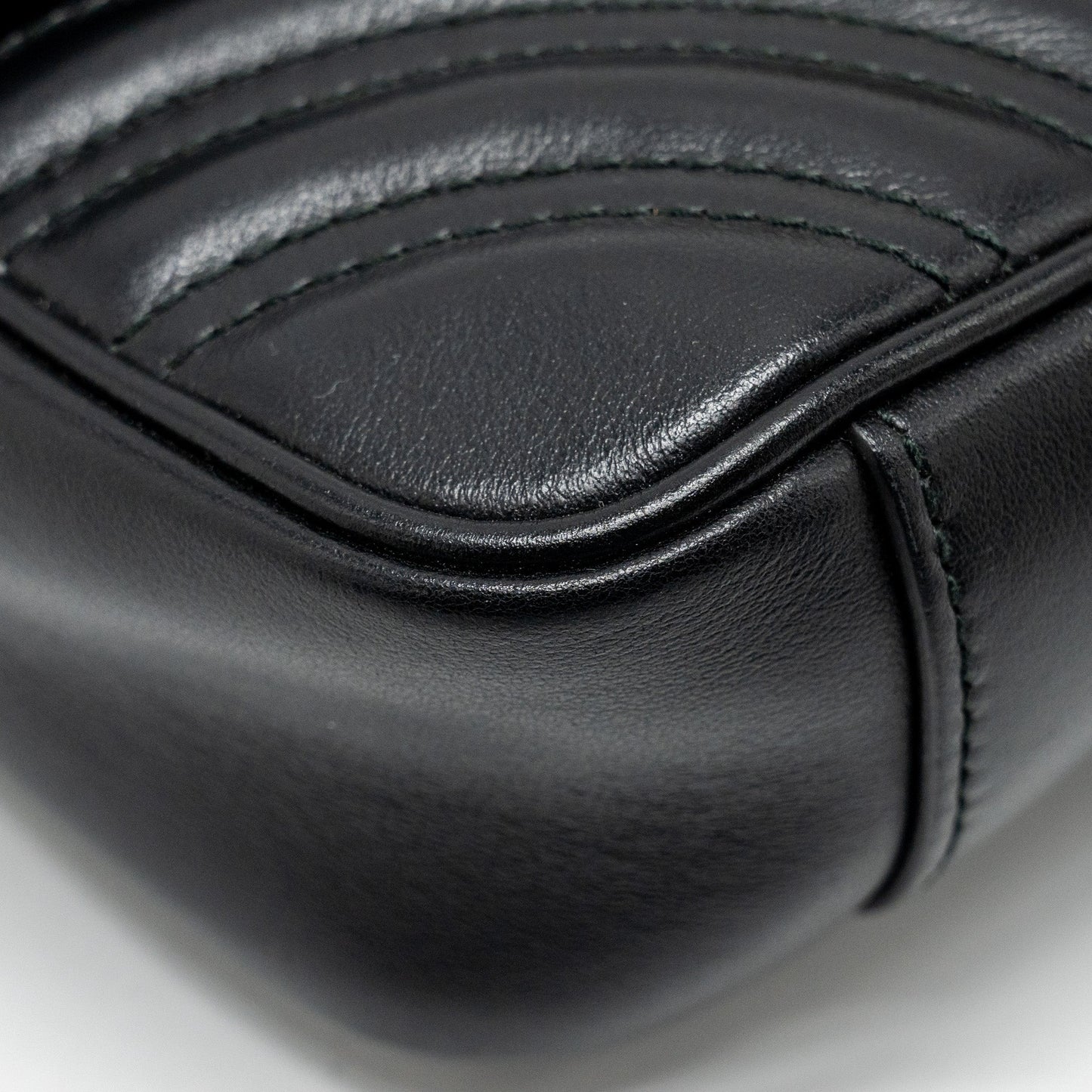 Gucci Mini GG Marmont Shoulder Bag Calfskin Black