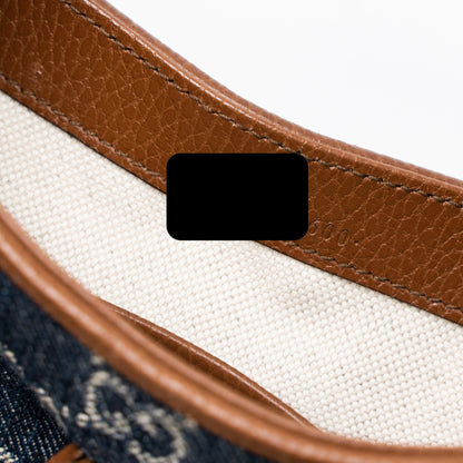 Gucci Mini 1961 Jackie Bag Denim Blue/Brown