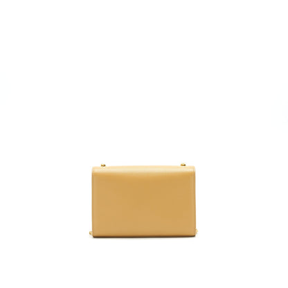 Saint Laurent Small kate Crossbody Bag Beige GHW