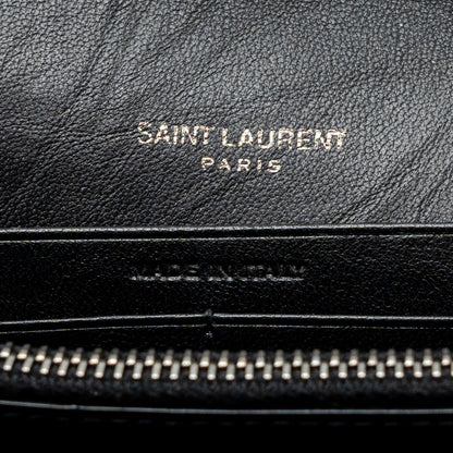 Saint Laurent/YSL Becky Chain Bag Quilted Lambskin Black SHW