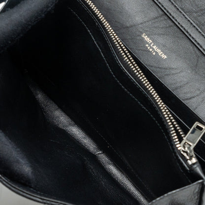Saint Laurent/YSL Becky Chain Bag Quilted Lambskin Black SHW