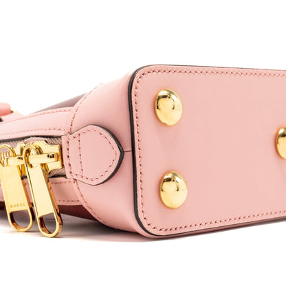 Gucci Horsebit 1955 mini top handle bag calfskin multicolour pink