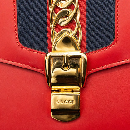 Gucci Small Sylvie Bag Calfskin Red