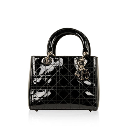 Christian Dior Lady Dior Medium Patent