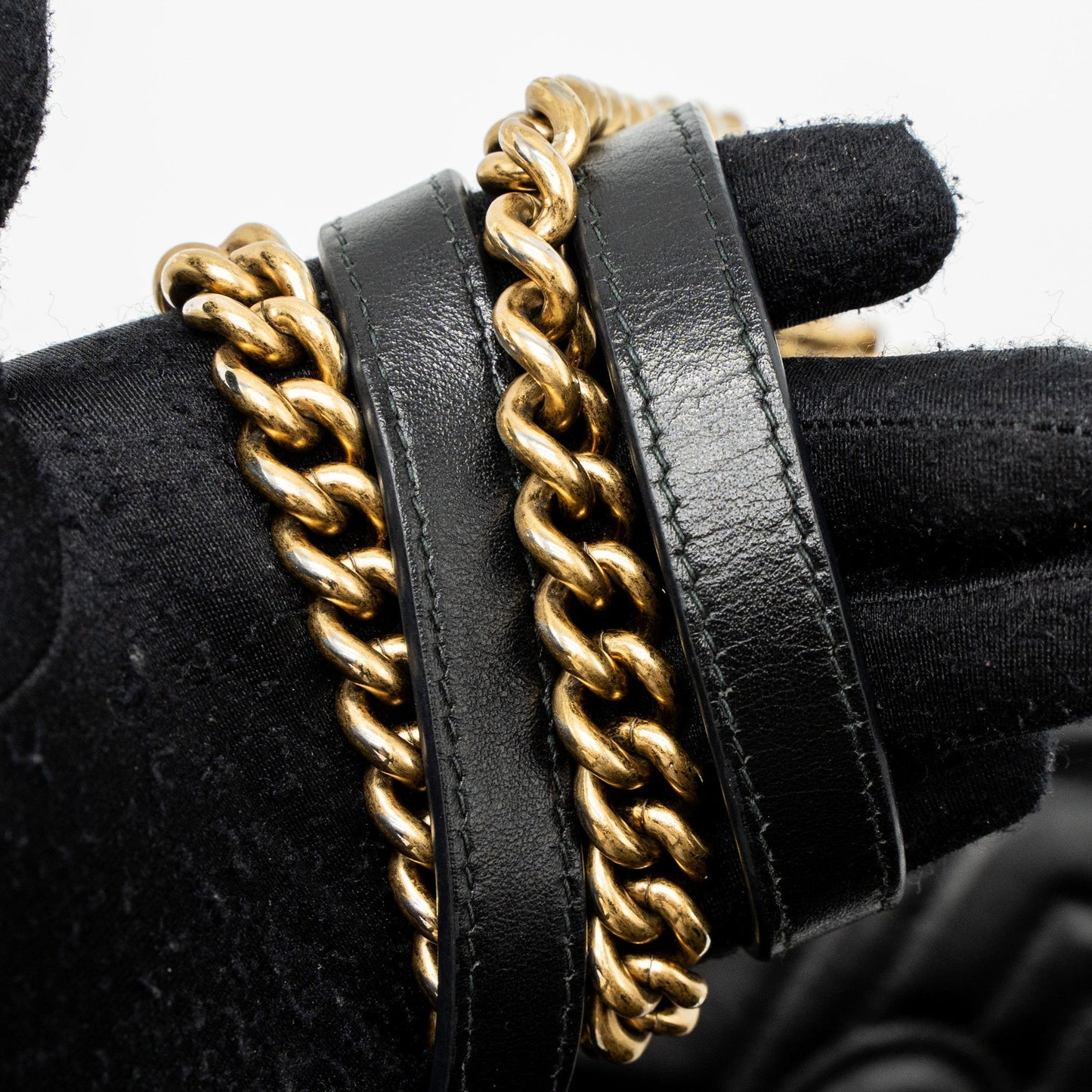 Gucci Small GG Marmont Bag Calfskin Black