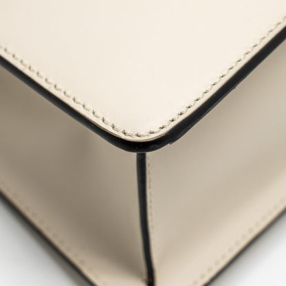 Gucci Mini Sylvie Top Handle Bag Calfskin White