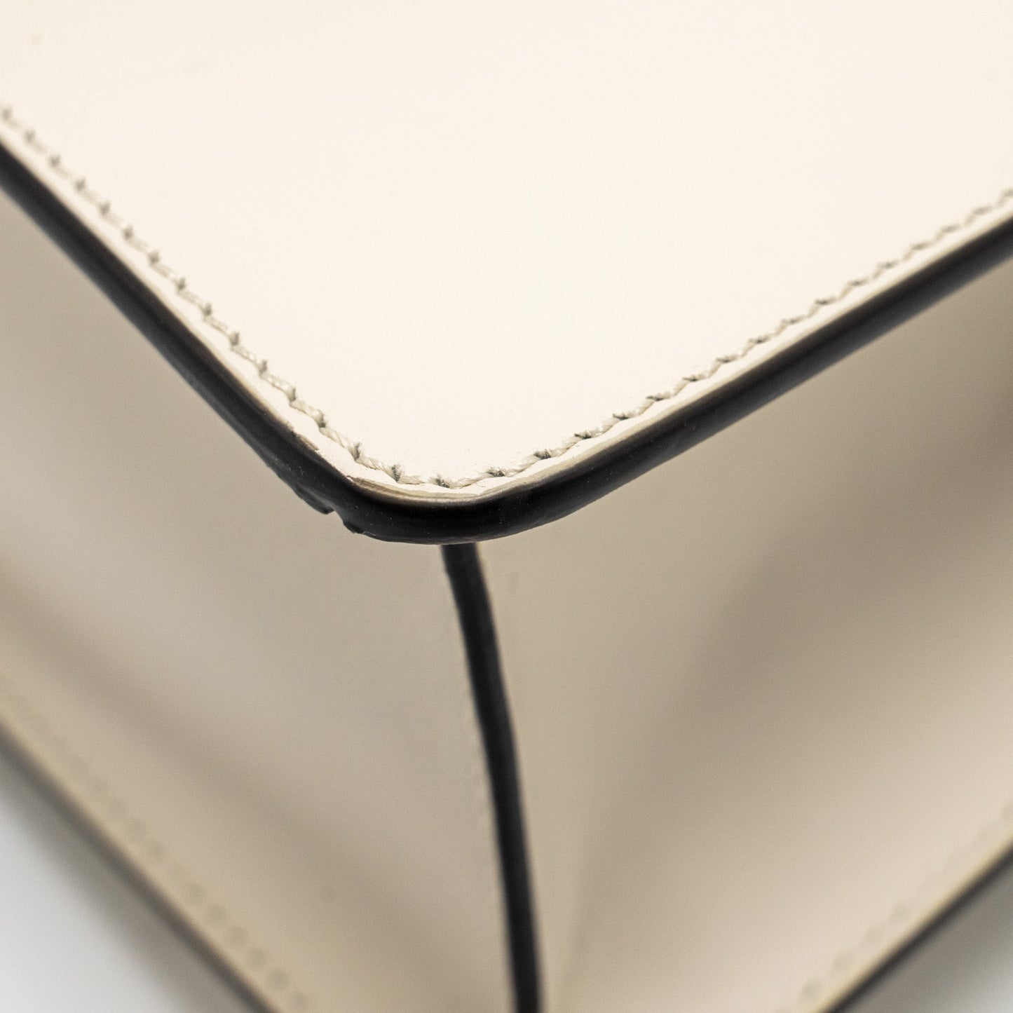 Gucci Mini Sylvie Top Handle Bag Calfskin White