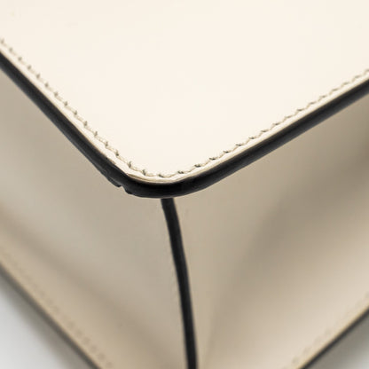 Gucci Mini Sylvie Top Handle Bag Calfskin White