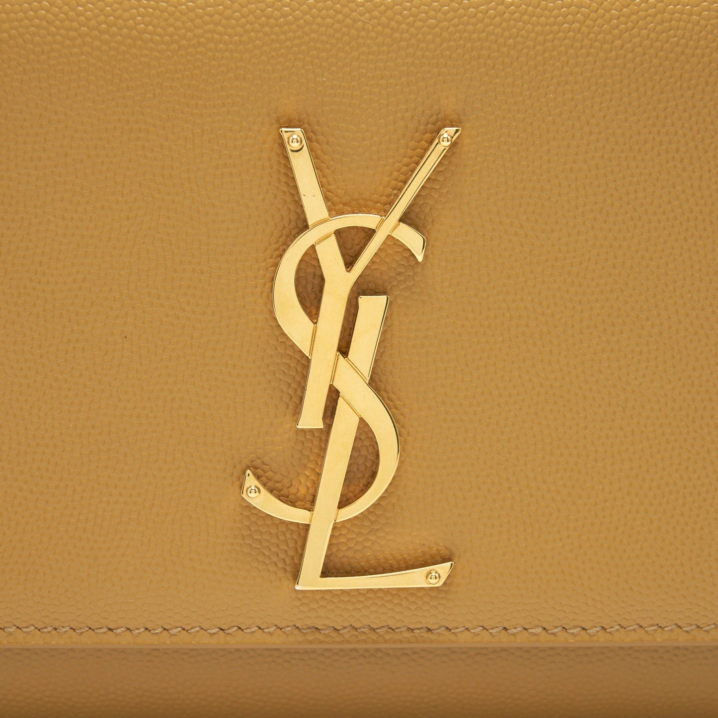 Saint Laurent Small kate Crossbody Bag Beige GHW