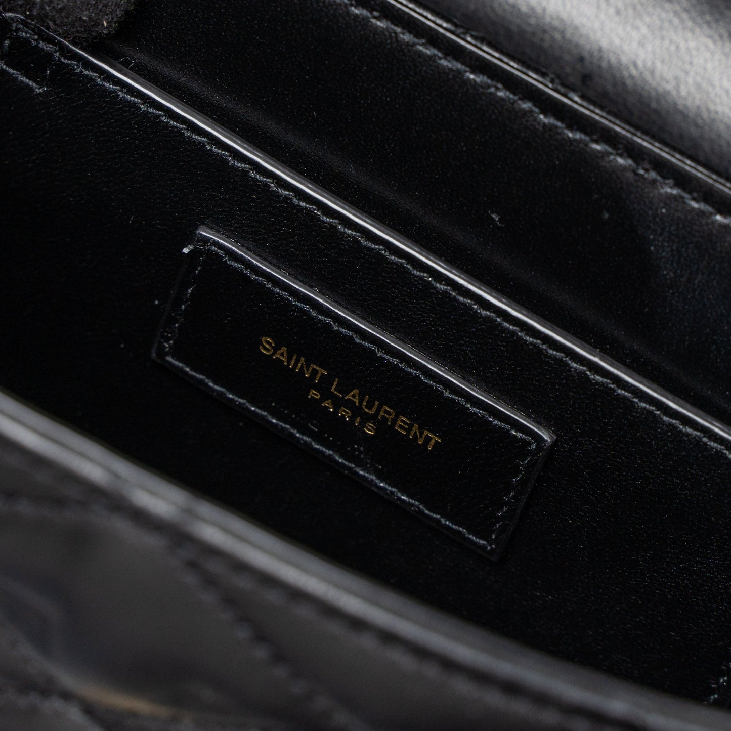 Saint Laurent June Box Bag Lambskin Black GHW