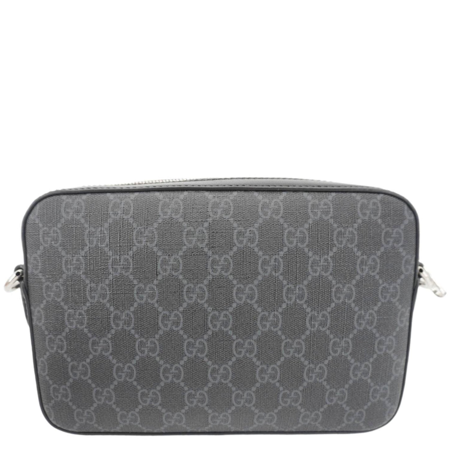 GUCCI Azalea Retro Interlocking G Supreme Canvas Shoulder Bag Black 703468