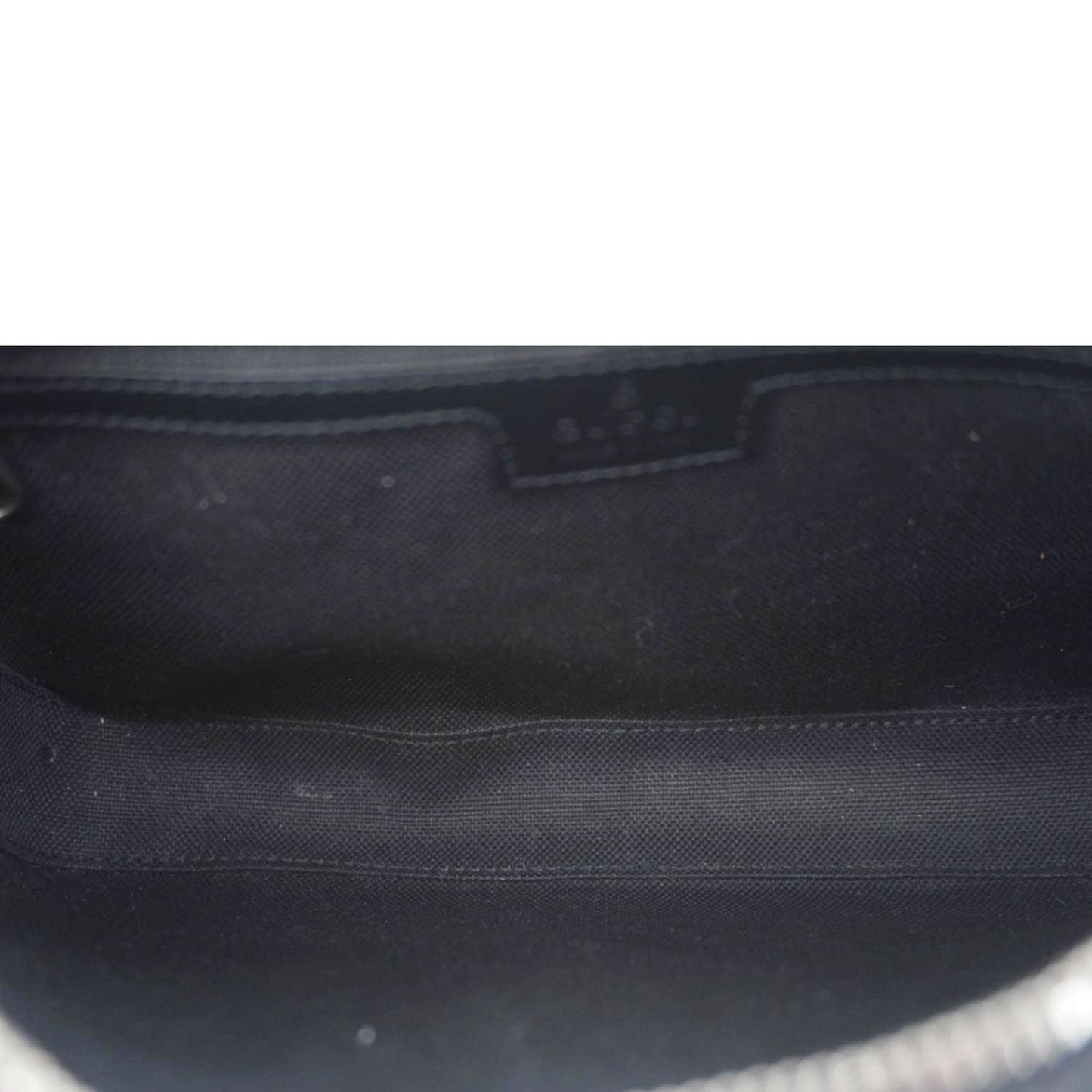 GUCCI Azalea Retro Interlocking G Supreme Canvas Shoulder Bag Black 703468