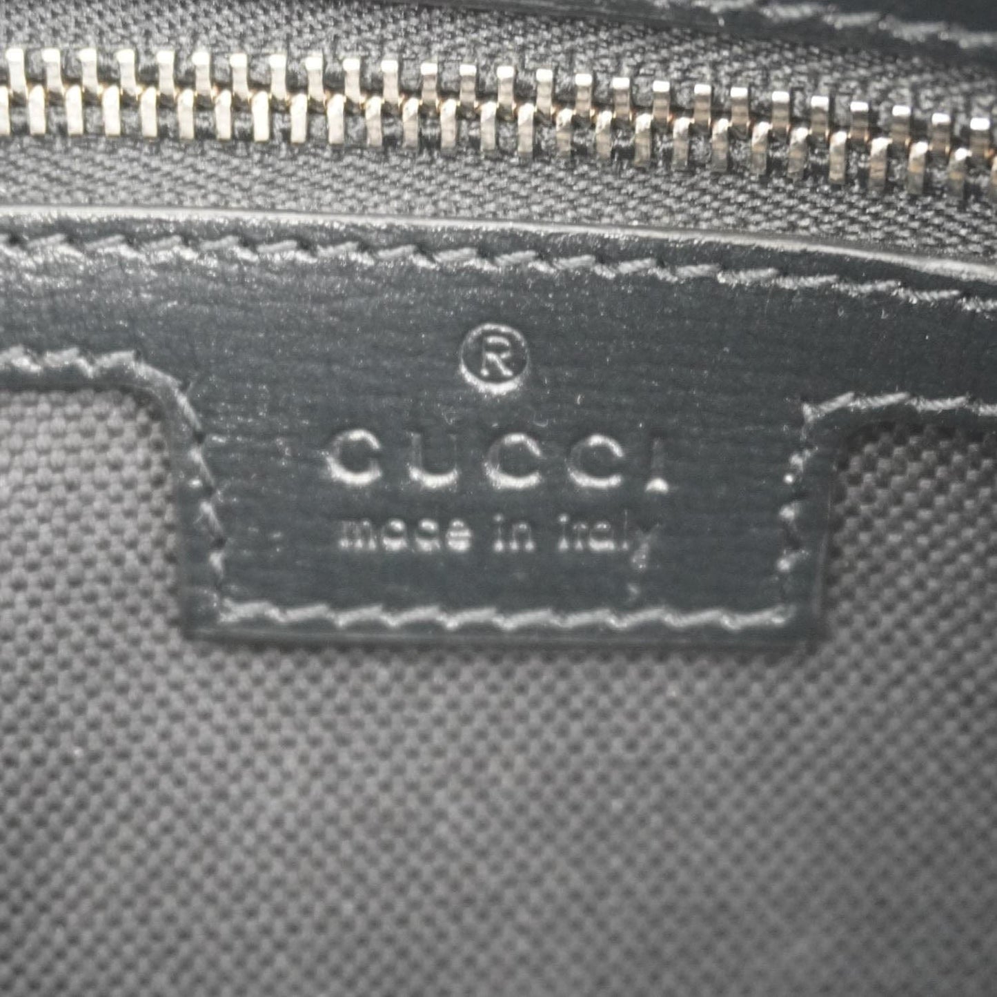 GUCCI Azalea Retro Interlocking G Supreme Canvas Shoulder Bag Black 703468