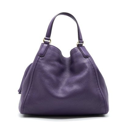 GUCCI PURPLE SHOULDER TOTE BAG