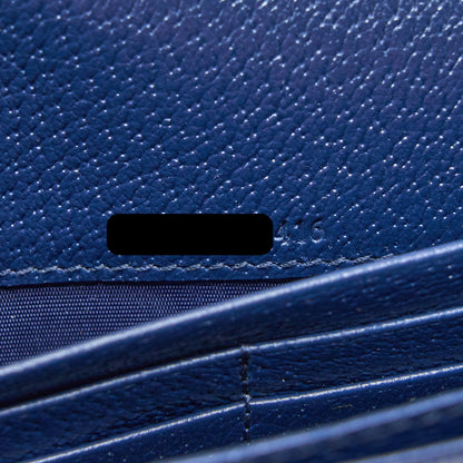 Gucci GG Marmont Flap Bag Matelasse Raffia Blue/Multicolour Brushed