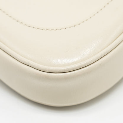 Gucci Jackie 1961 Mini Shoulder Bag Calfskin WHITE