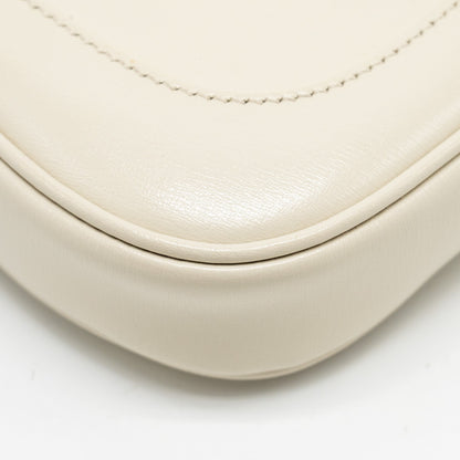 Gucci Jackie 1961 Mini Shoulder Bag Calfskin WHITE