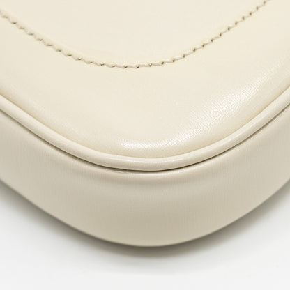 Gucci Jackie 1961 Mini Shoulder Bag Calfskin WHITE