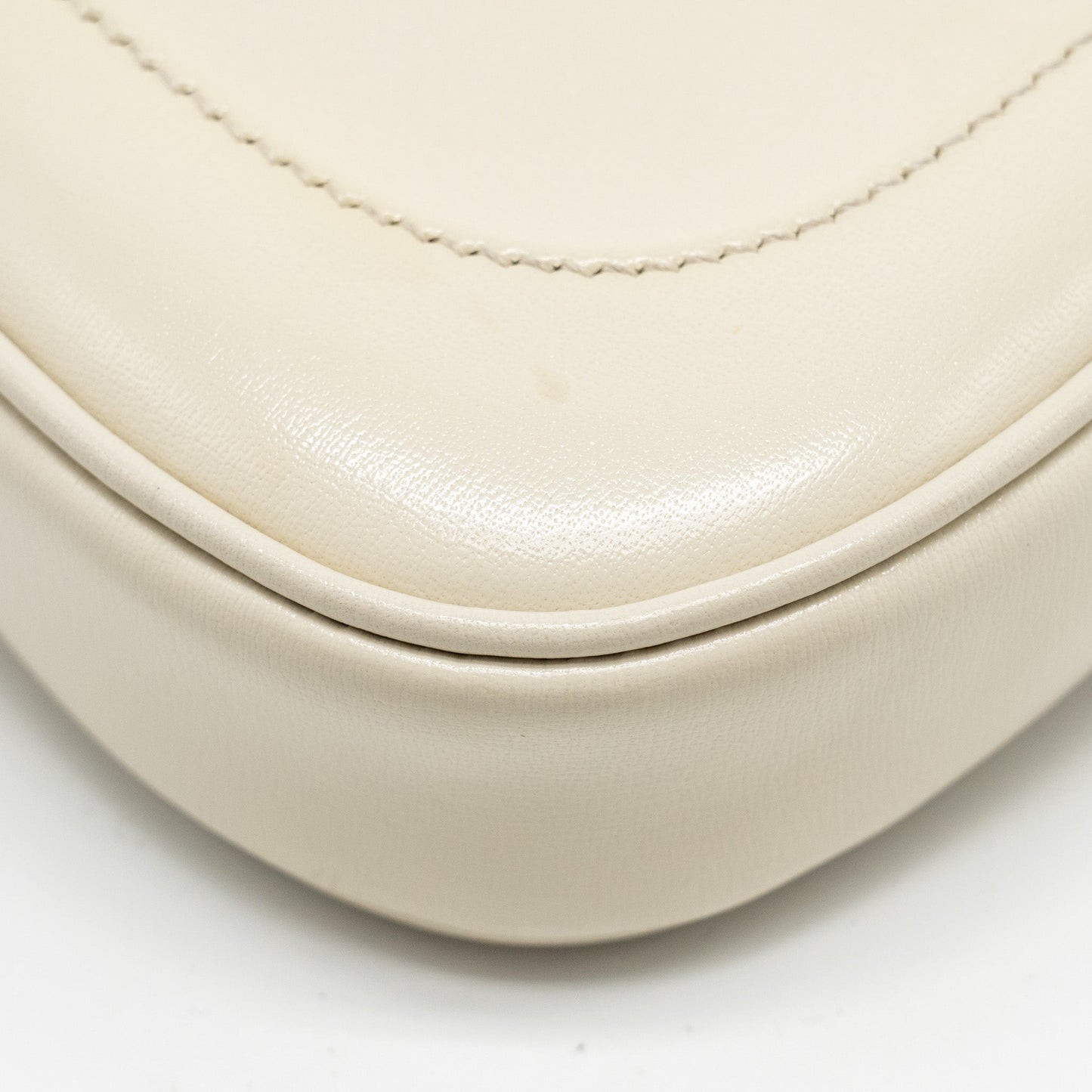 Gucci Jackie 1961 Mini Shoulder Bag Calfskin WHITE