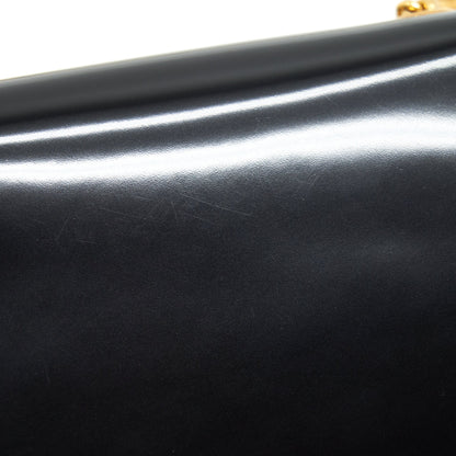 Saint Laurent Kate Flap Bag Patent Black GHW