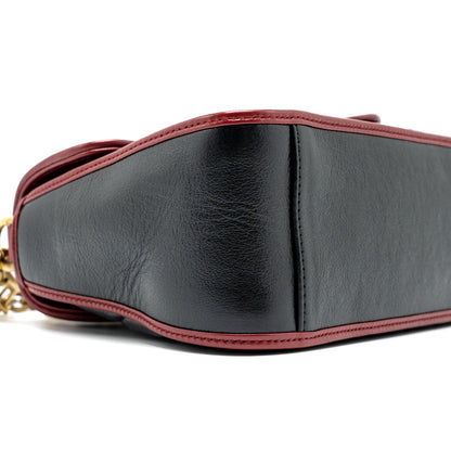 Gucci GG Marmont Mini Top Handle Bag Calfskin Black/Red