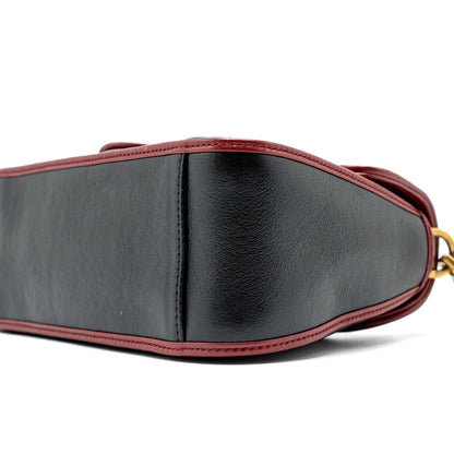 Gucci GG Marmont Mini Top Handle Bag Calfskin Black/Red