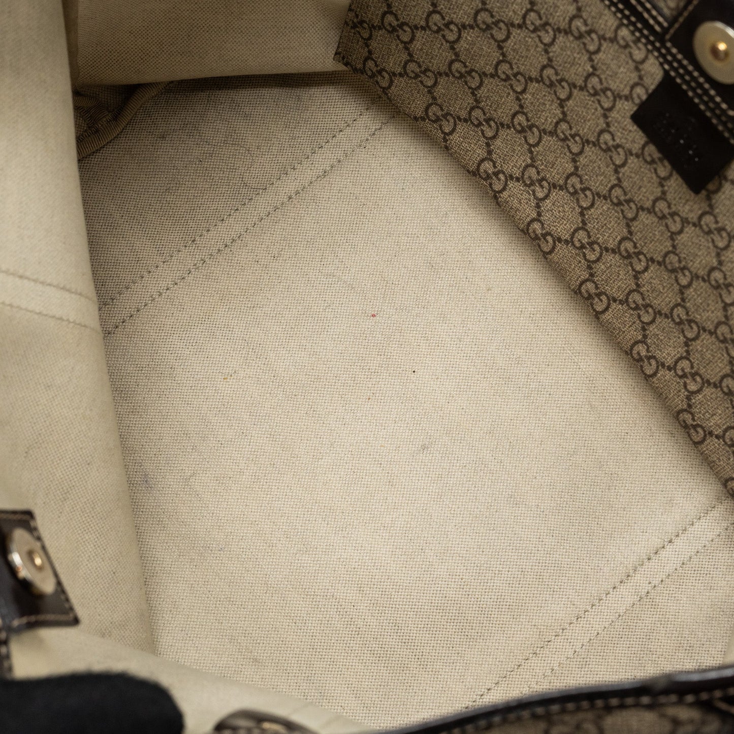 Gucci top handle tote bag gg supreme canvas