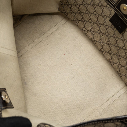 Gucci top handle tote bag gg supreme canvas