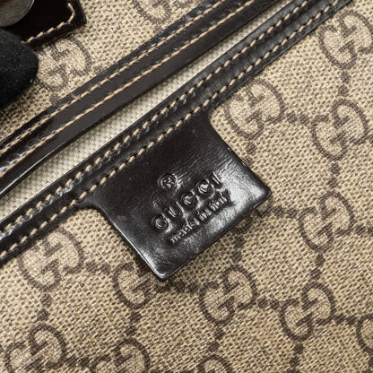 Gucci top handle tote bag gg supreme canvas