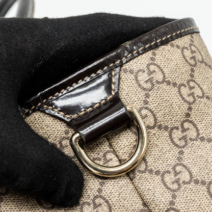 Gucci top handle tote bag gg supreme canvas