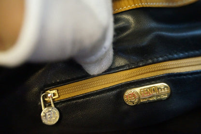 FENDI PVC Leather Brown Shoulder Bag