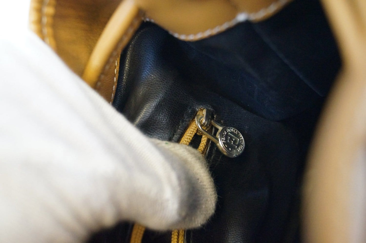 FENDI PVC Leather Brown Shoulder Bag