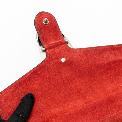 Gucci small Dionysus GG shoulder bag GG supreme canvas/ red SHW