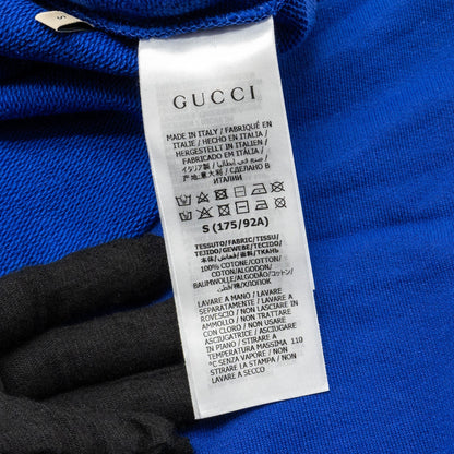 Gucci Size S 25 Gucci Eschatology Blind for Love Hoodie Cotton Blue/Yellow