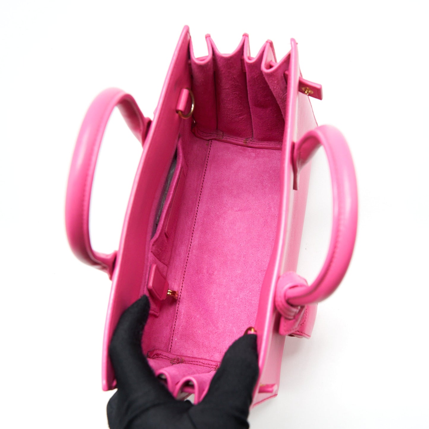 Saint Laurent/YSL Nano Sac De Jour Nano Calfskin Pink GHW