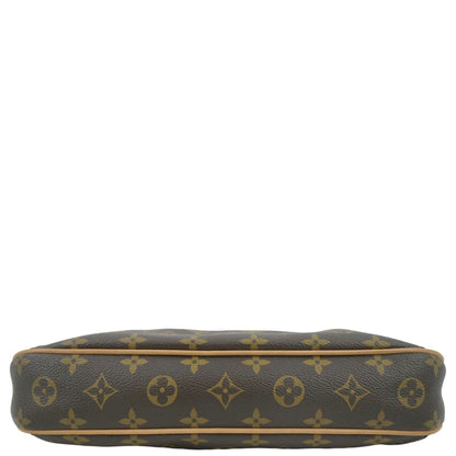 LOUIS VUITTON Thames PM Monogram Canvas Shoulder Bag Brown