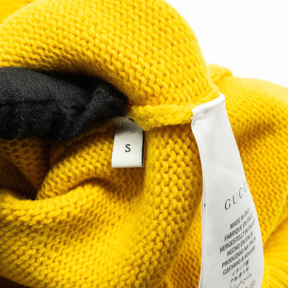 Gucci Size S Blind for Love and Wolf Sweater Wool Yellow/Multicolour