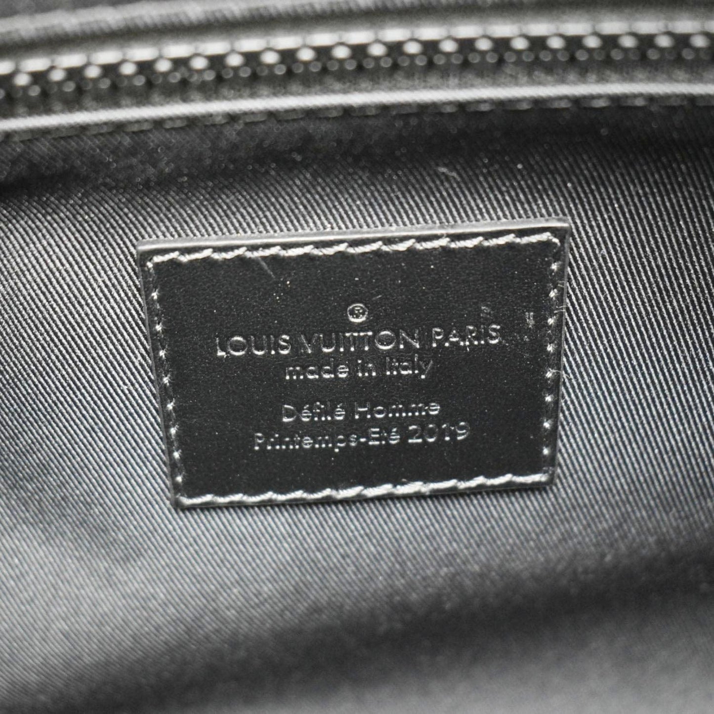 LOUIS VUITTON Keepall 50 by Virgil Abloh Taurillon Leather Travel Bag Absolute Black